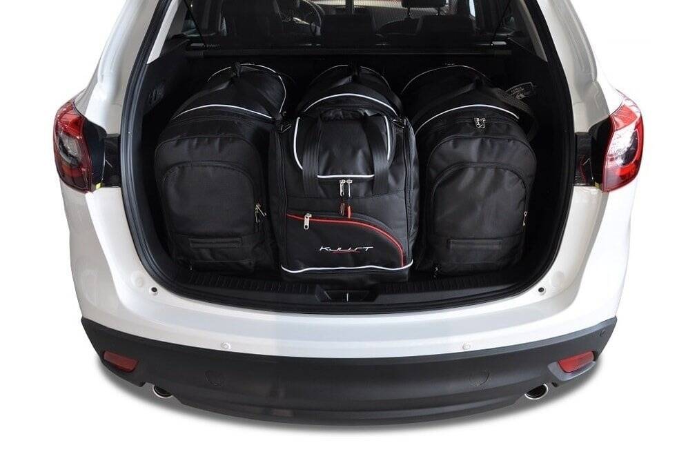 Torby KJUST SPORT do Mazda CX-5 I (KE) — zestaw ułożony w bagażniku