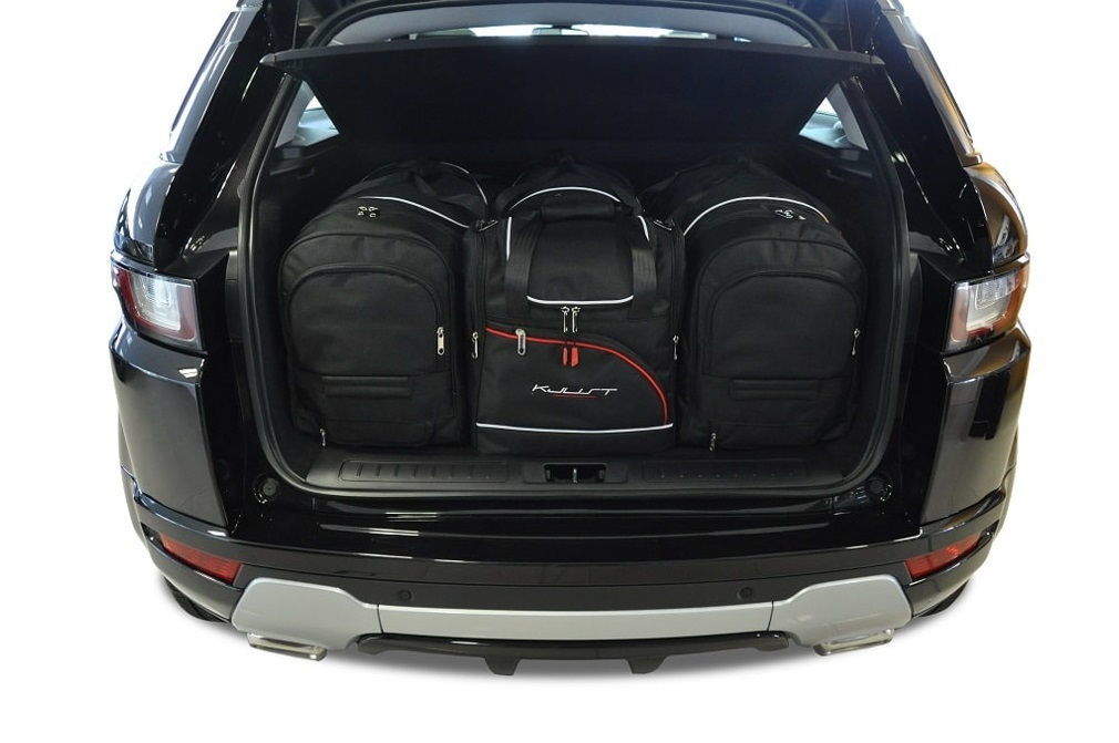 Torby KJUST AERO do Land Rover Range Rover Evoque 5D I (L538) — zestaw ułożony w bagażniku