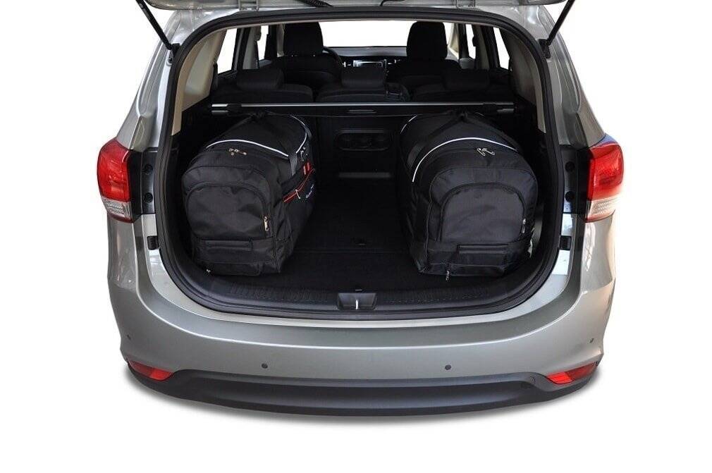 Torby KJUST SPORT do Kia Carens Minivan IV — torby wyjmowane z bagażnika krok po kroku
