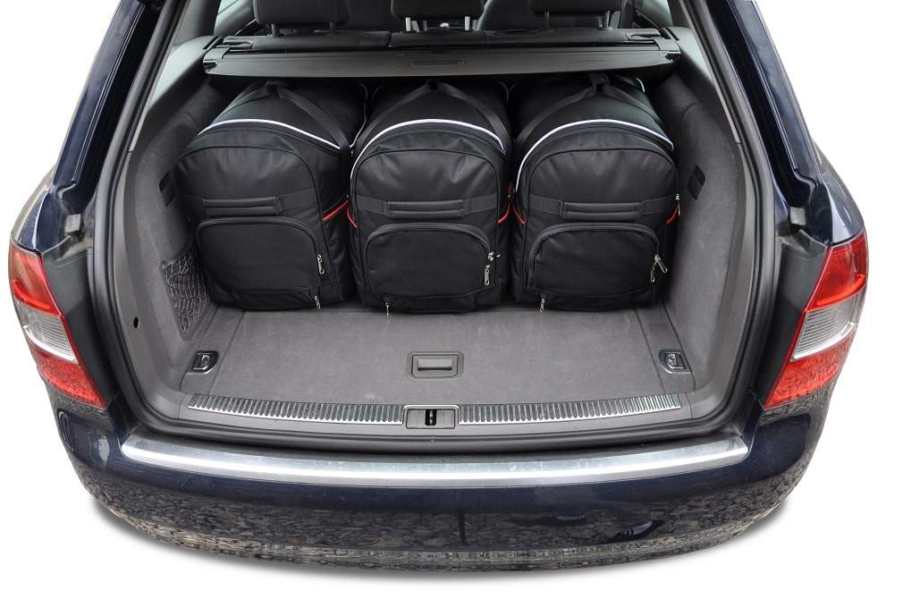 Torby KJUST AERO do Audi A4 / S4 Avant B6 — torby wyjmowane z bagażnika krok po kroku