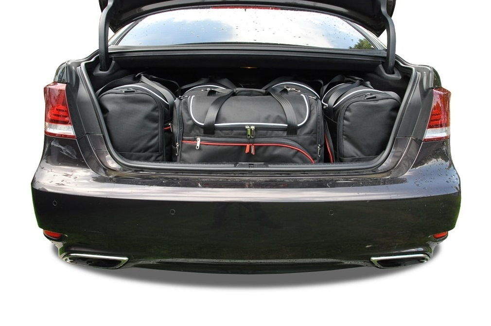 Torby KJUST AERO do Lexus LS IV (XF40) — zestaw ułożony w bagażniku