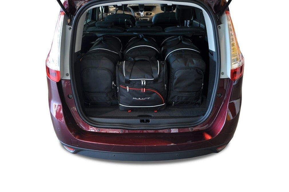 Torby KJUST AERO do Renault Grand Scenic II — zestaw ułożony w bagażniku