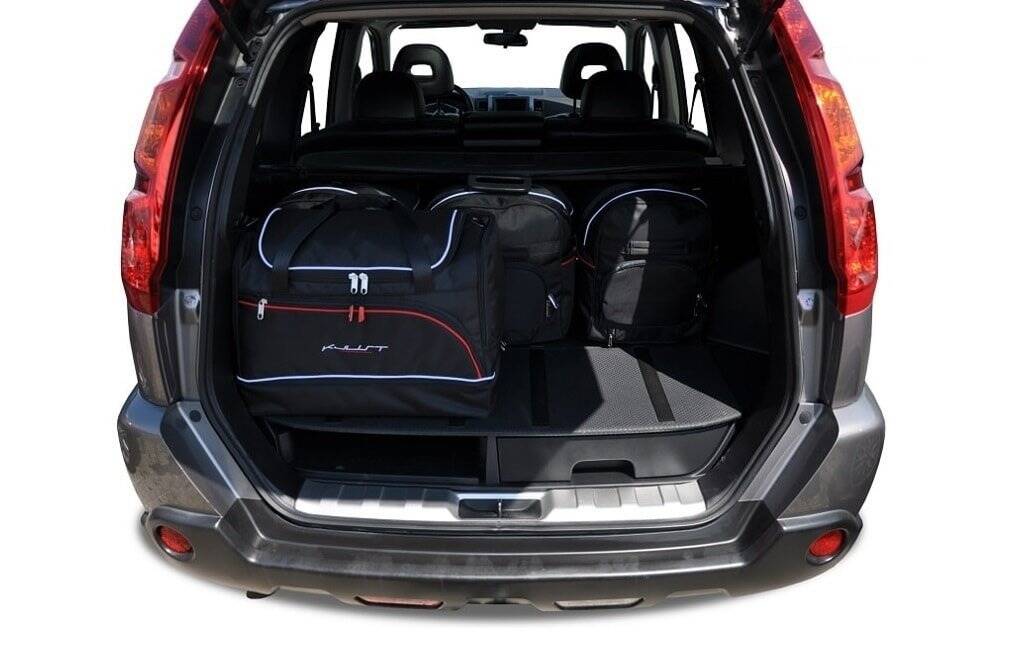 Torby KJUST SPORT do Nissan X-Trail II — torby wyjmowane z bagażnika krok po kroku