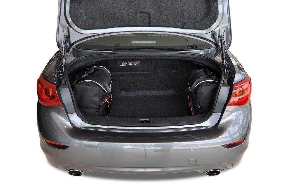 Torby KJUST AERO do Infiniti Q50 Hybrid V37 — torby wyjmowane z bagażnika krok po kroku