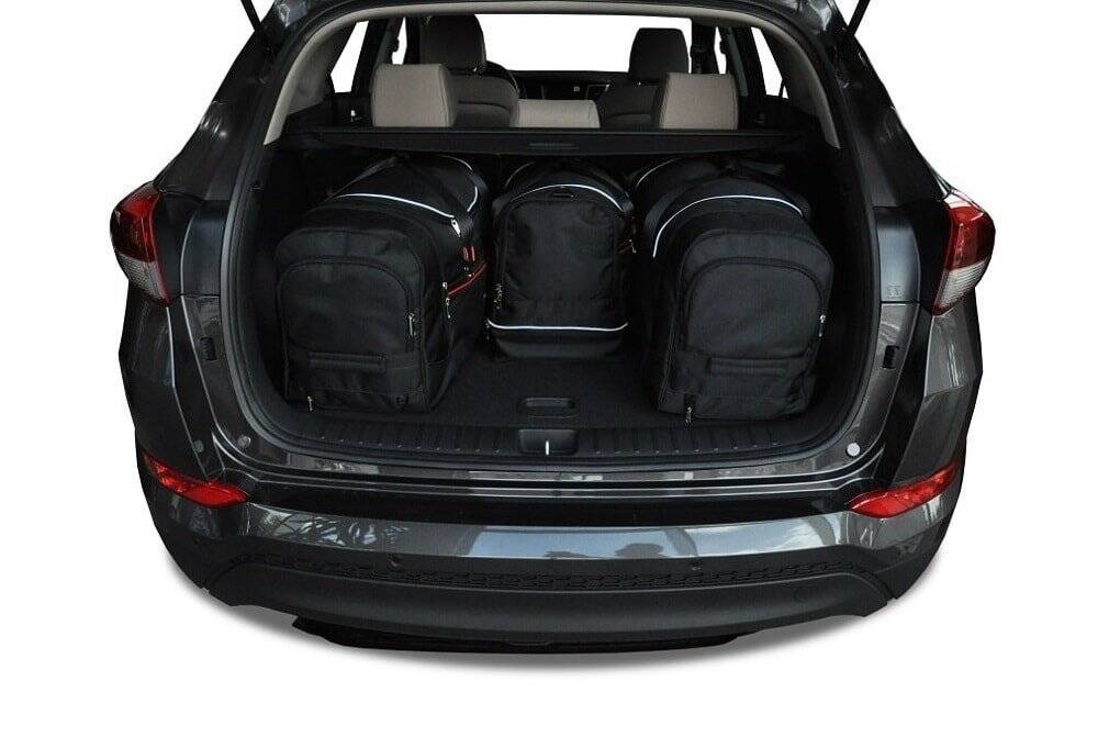 Torby KJUST AERO do Hyundai Tucson III (TL) — torby wyjmowane z bagażnika krok po kroku