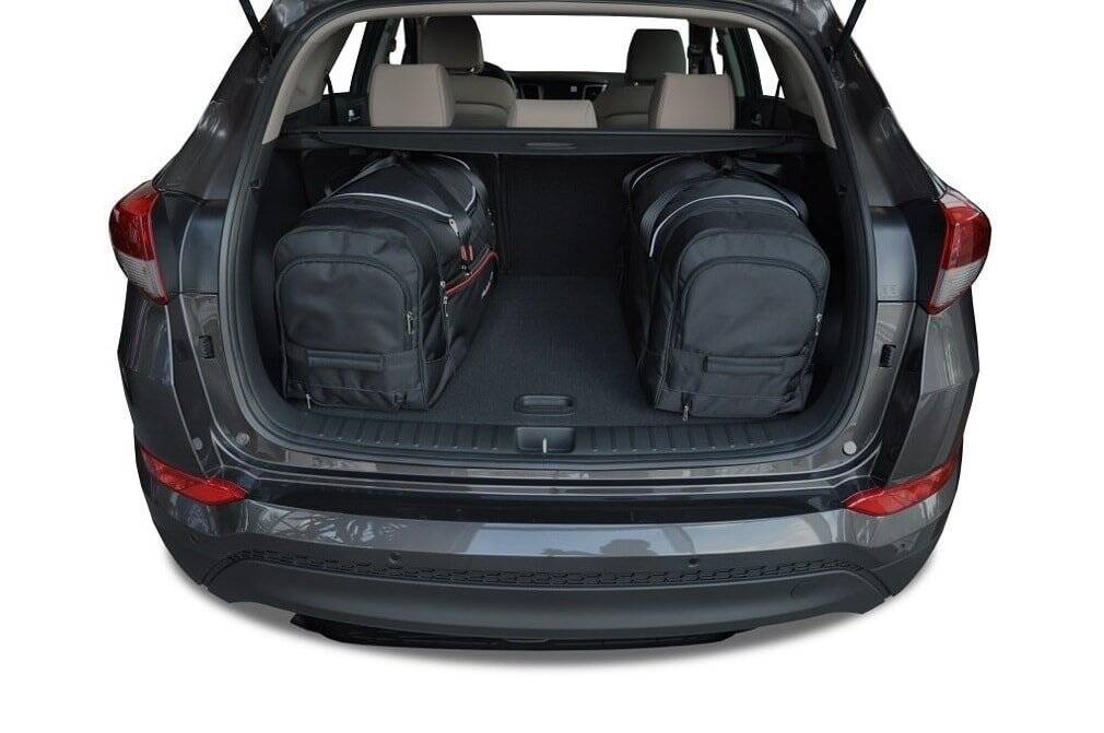 Torby KJUST AERO do Hyundai Tucson III (TL) — torby wyjmowane z bagażnika krok po kroku