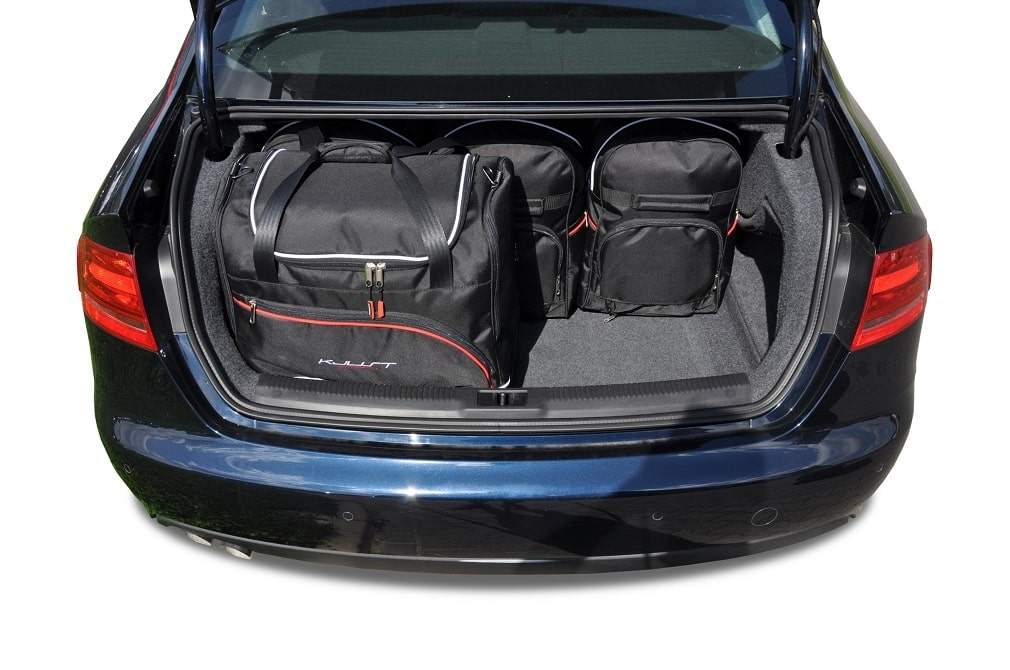 Torby KJUST SPORT do Audi A4 / S4 Limousine B8 — torby wyjmowane z bagażnika krok po kroku