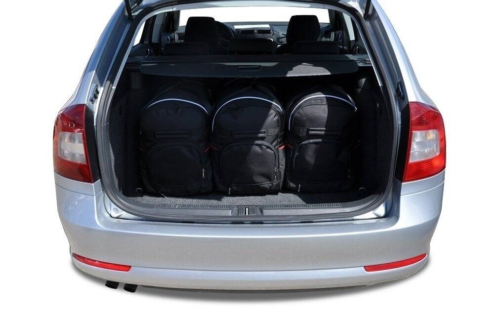 Torby KJUST SPORT do Skoda Octavia Kombi / Scout II — torby wyjmowane z bagażnika krok po kroku