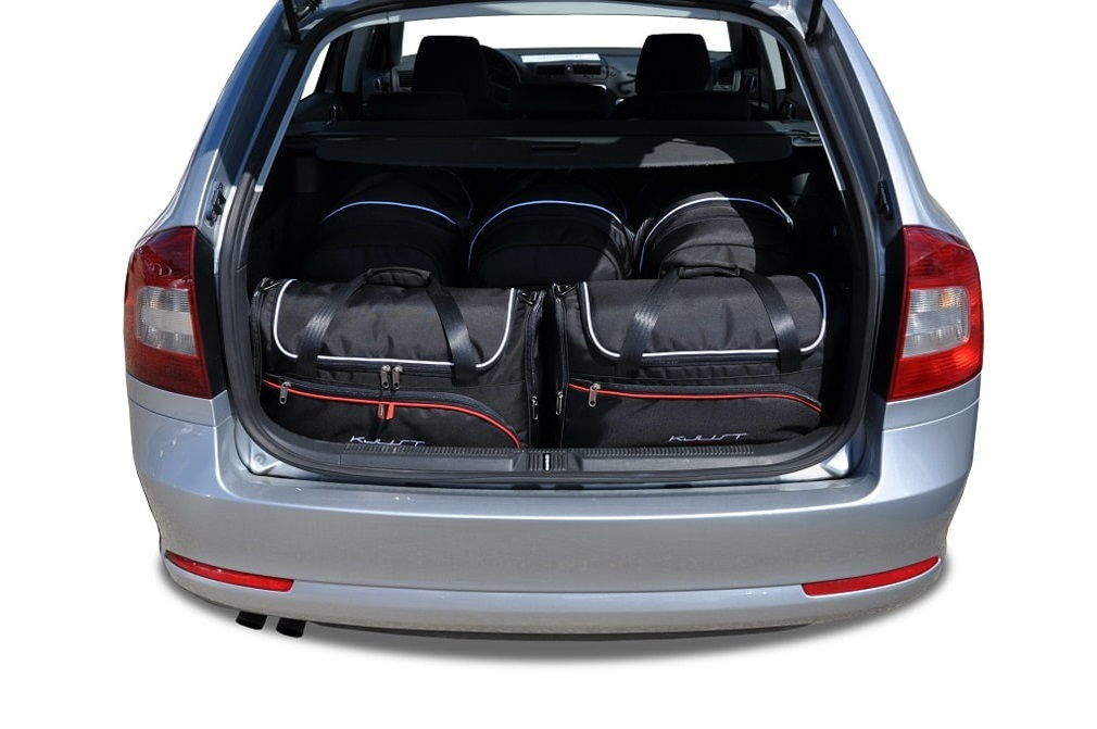 Torby KJUST AERO do Skoda Octavia Kombi / Scout II — zestaw ułożony w bagażniku