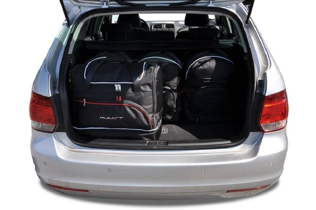 Torby KJUST SPORT do Volkswagen Golf Variant VI — torby wyjmowane z bagażnika krok po kroku