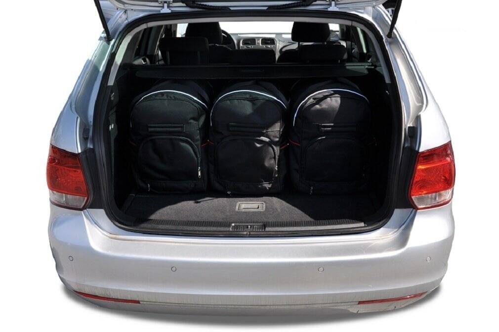 Torby KJUST SPORT do Volkswagen Golf Variant VI — torby wyjmowane z bagażnika krok po kroku