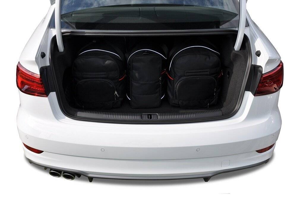 Torby KJUST AERO do Audi A3 Limousine 8V — torby wyjmowane z bagażnika krok po kroku