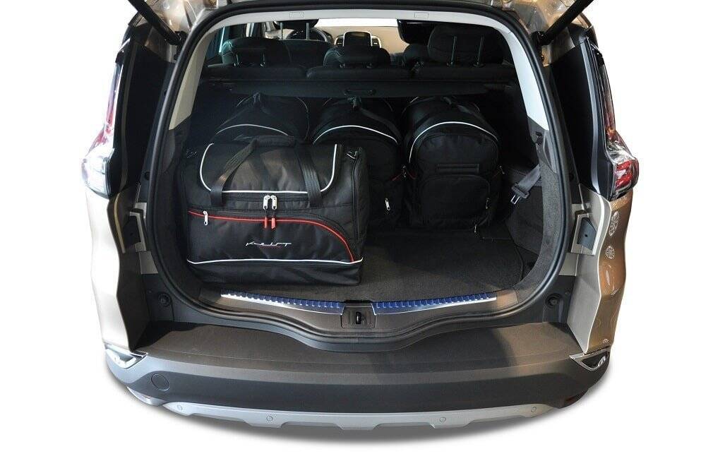 Torby KJUST SPORT do Renault Espace V — torby wyjmowane z bagażnika krok po kroku