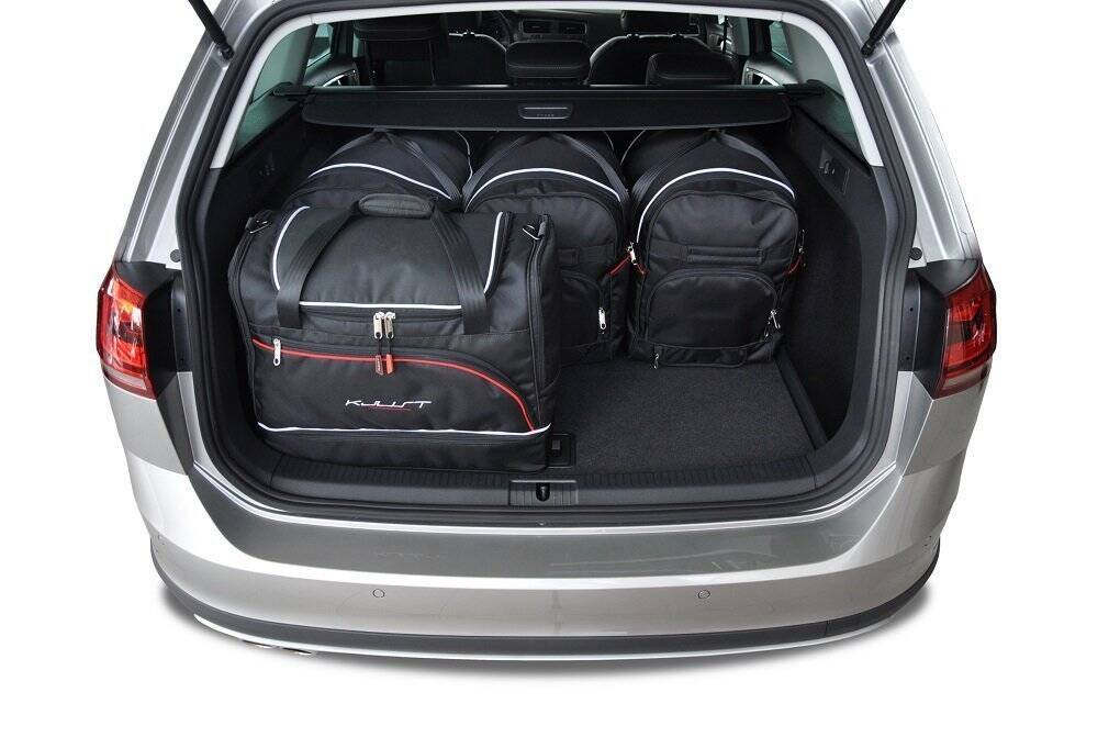 Torby KJUST SPORT do Volkswagen Golf Variant / Alltrack VII — torby wyjmowane z bagażnika krok po kroku