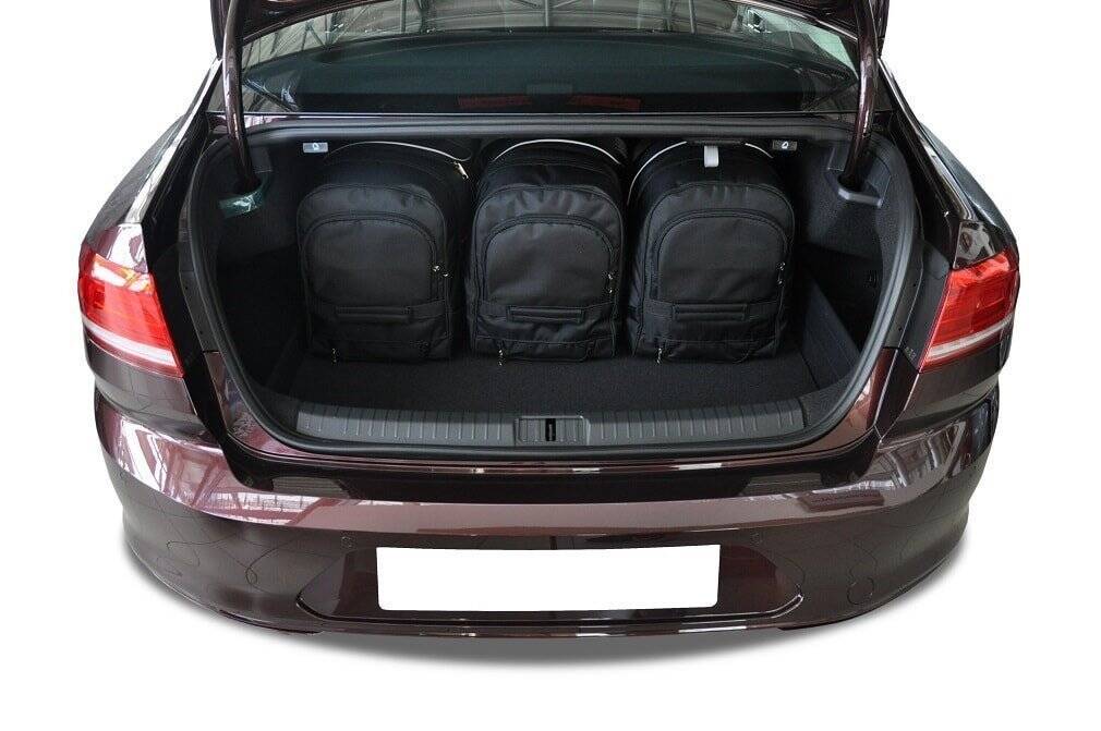 Torby KJUST SPORT do Volkswagen Passat Limousine B8 — torby wyjmowane z bagażnika krok po kroku