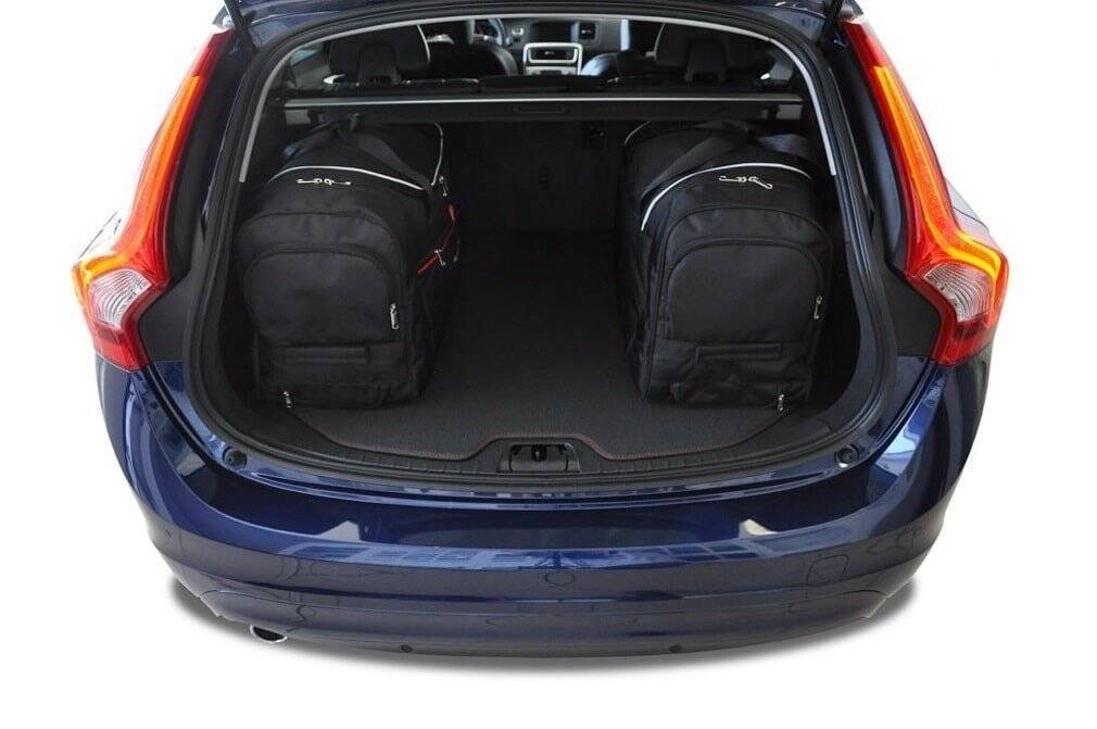Torby KJUST SPORT do Volvo V60 Cross Country I (157) — torby wyjmowane z bagażnika krok po kroku