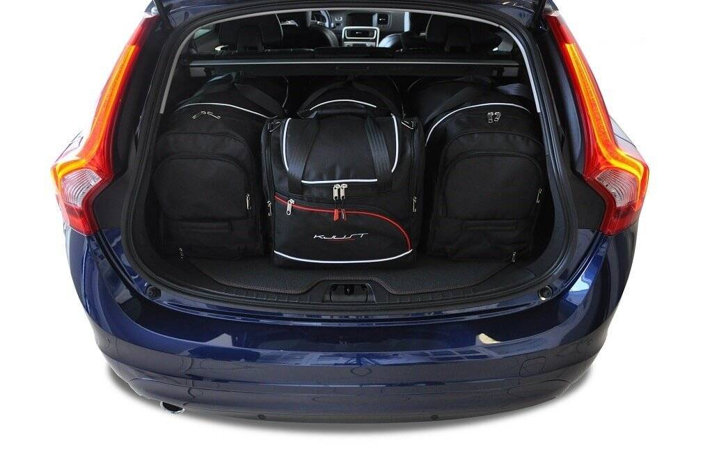 Torby KJUST AERO do Volvo V60 Cross Country I (157) — zestaw ułożony w bagażniku