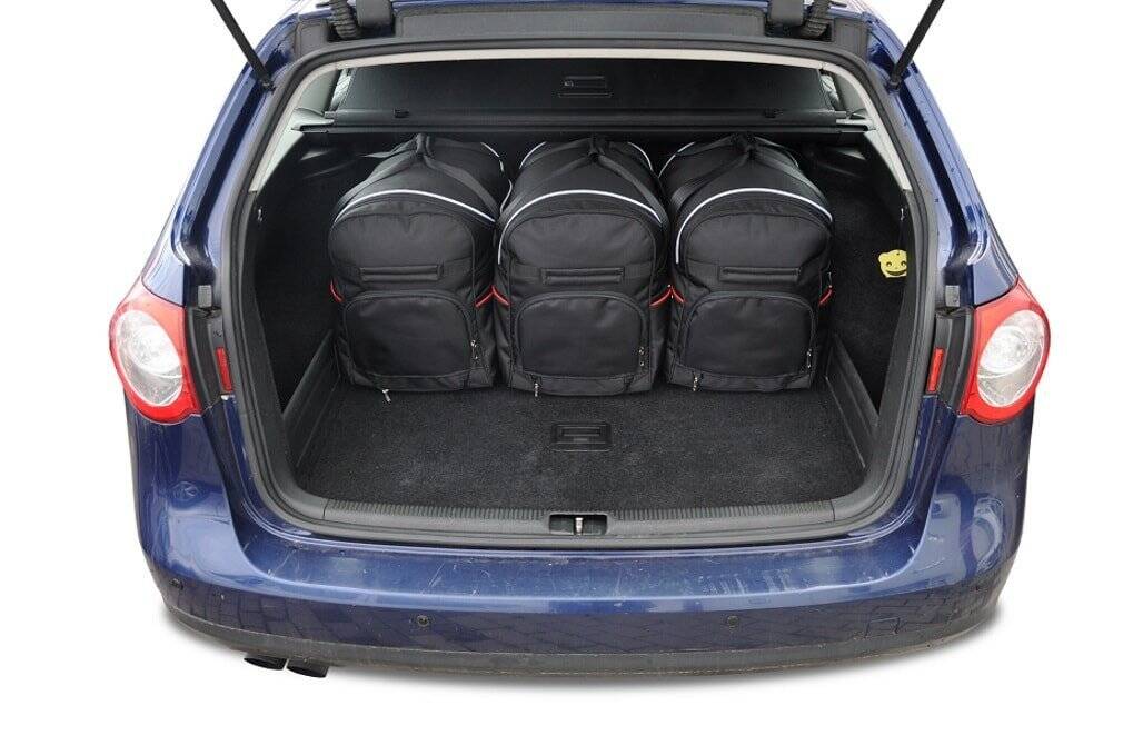 Torby KJUST SPORT do Volkswagen Passat Variant B6 — torby wyjmowane z bagażnika krok po kroku