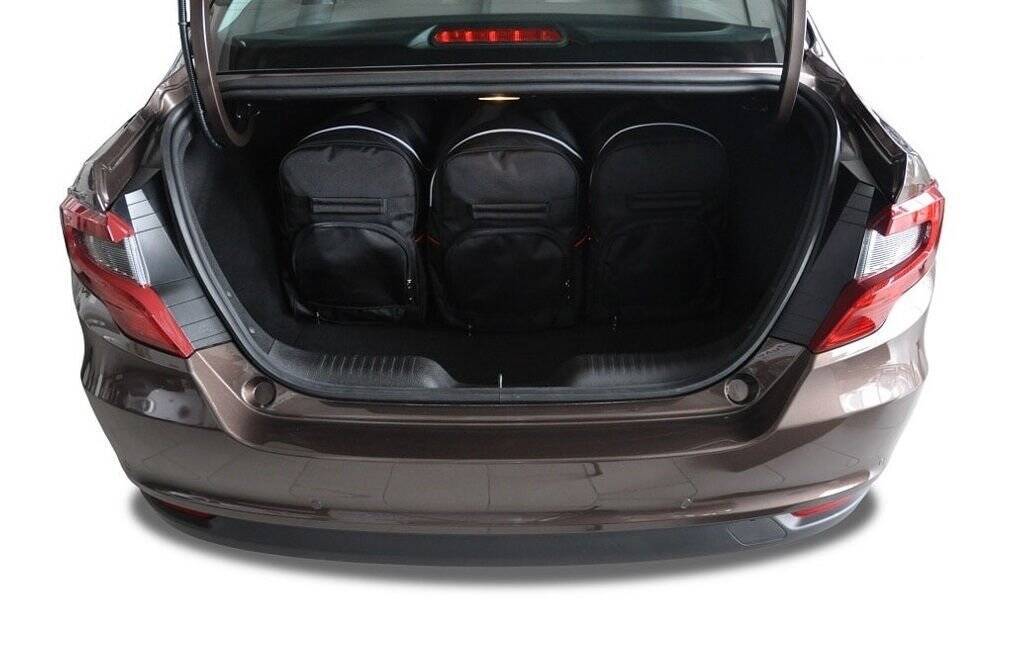 Torby KJUST SPORT do Fiat Tipo Limousine II — torby wyjmowane z bagażnika krok po kroku