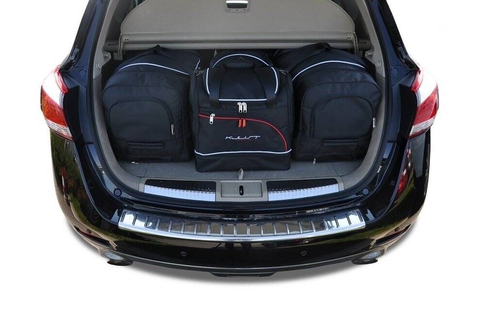 Torby KJUST SPORT do Nissan Murano II (Z51) — zestaw ułożony w bagażniku