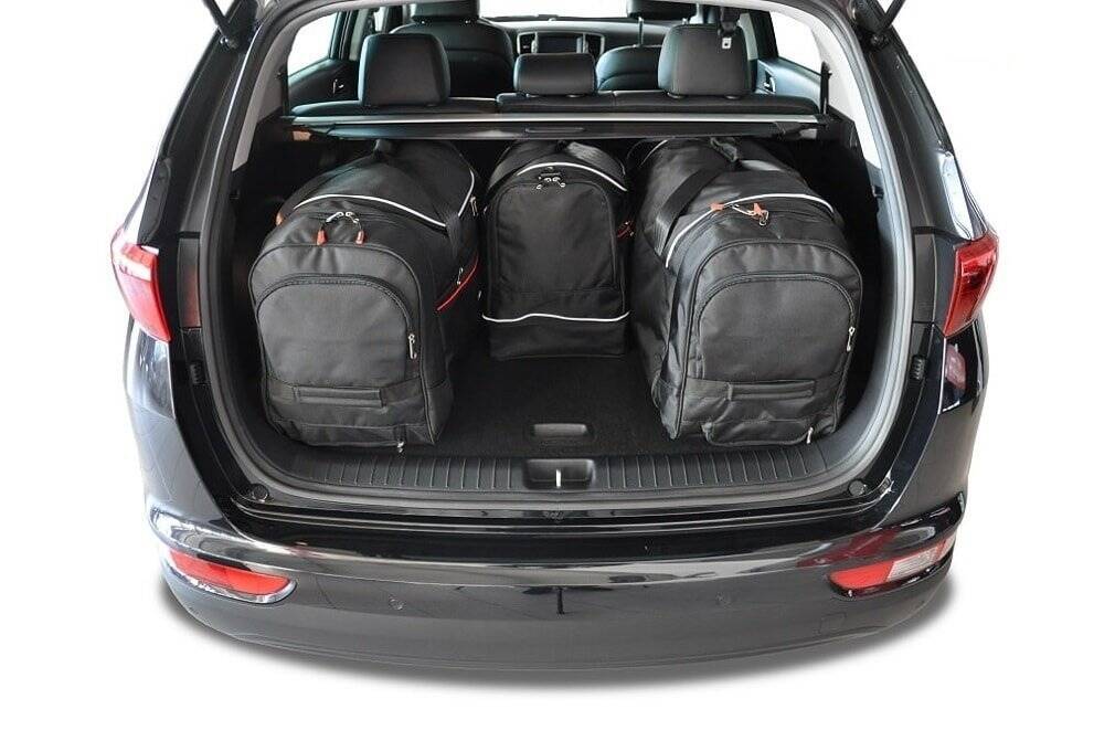 Torby KJUST SPORT do Kia Sportage IV — torby wyjmowane z bagażnika krok po kroku