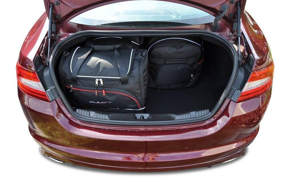 Torby KJUST SPORT do Jaguar XF / XFR Limousine X250 — torby wyjmowane z bagażnika krok po kroku