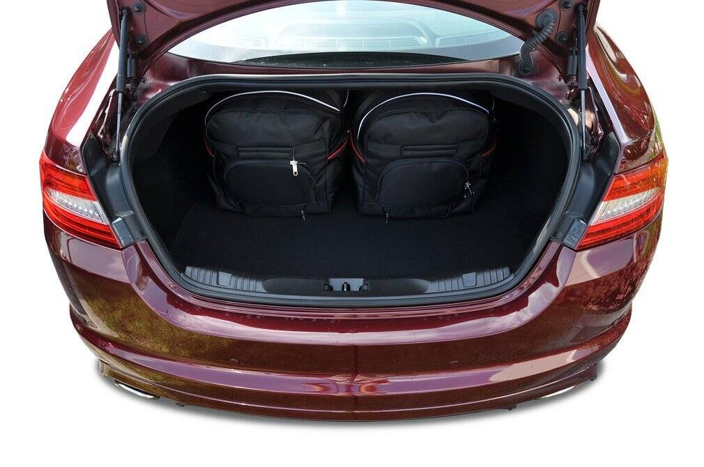 Torby KJUST SPORT do Jaguar XF / XFR Limousine X250 — torby wyjmowane z bagażnika krok po kroku