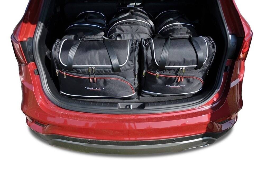 Torby KJUST AERO do Hyundai Santa Fe III (NC) — zestaw ułożony w bagażniku
