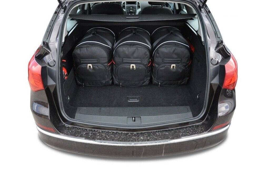 Torby KJUST SPORT do Opel Astra Sports Tourer J (P10) — torby wyjmowane z bagażnika krok po kroku