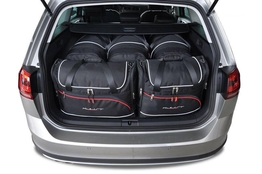 Torby KJUST AERO do Volkswagen Golf Alltrack VII — zestaw ułożony w bagażniku