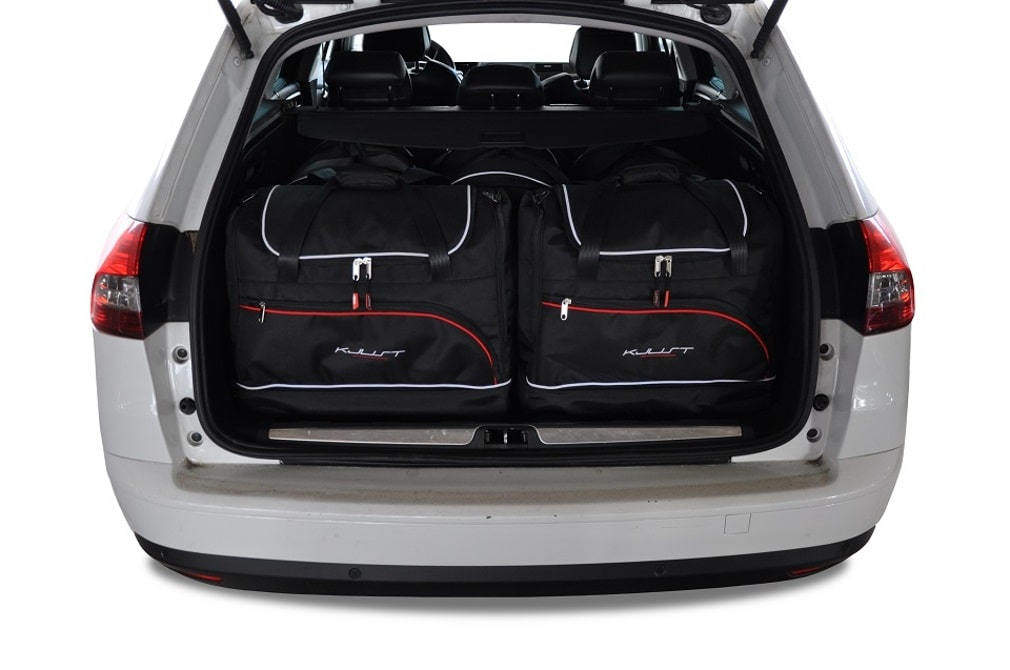 Torby KJUST SPORT do Citroen C5 Tourer III (RD) — zestaw ułożony w bagażniku