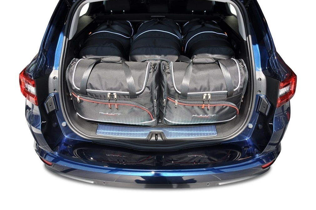 Torby KJUST AERO do Renault Talisman Grandtour I — zestaw ułożony w bagażniku