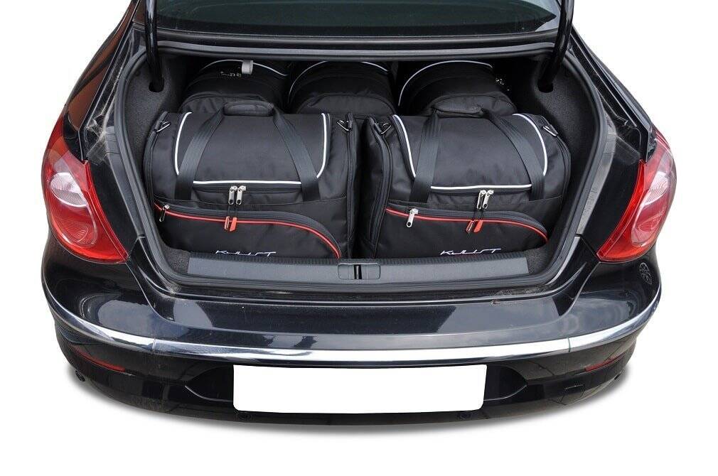 Torby KJUST SPORT do Volkswagen Passat CC I — zestaw ułożony w bagażniku