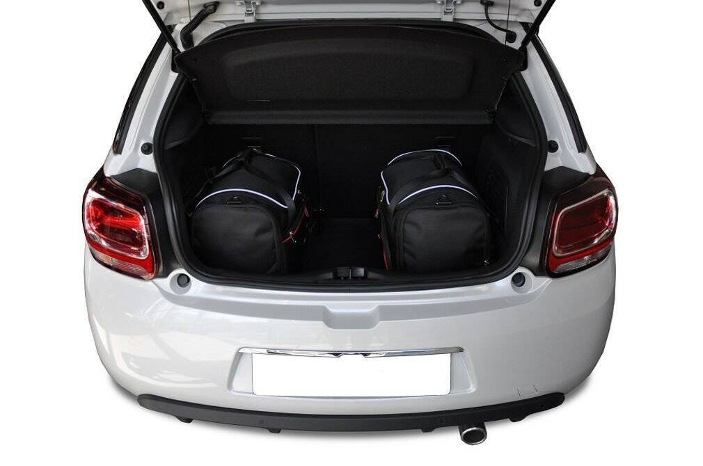Torby KJUST AERO do Citroen DS3 Hatchback I (SA) — torby wyjmowane z bagażnika krok po kroku