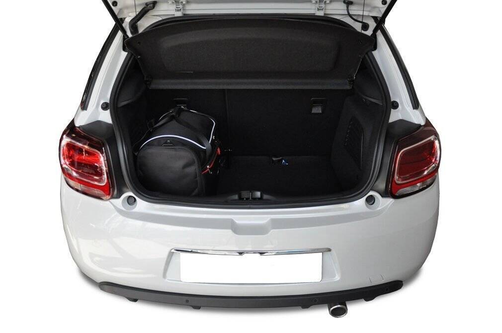 Torby KJUST AERO do Citroen DS3 Hatchback I (SA) — torby wyjmowane z bagażnika krok po kroku