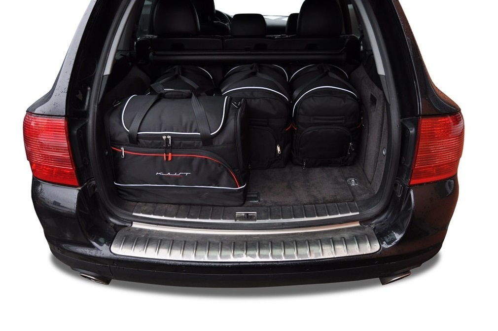 Torby KJUST SPORT do Porsche Cayenne I (9PA) — torby wyjmowane z bagażnika krok po kroku