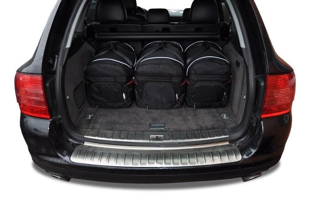Torby KJUST SPORT do Porsche Cayenne I (9PA) — torby wyjmowane z bagażnika krok po kroku