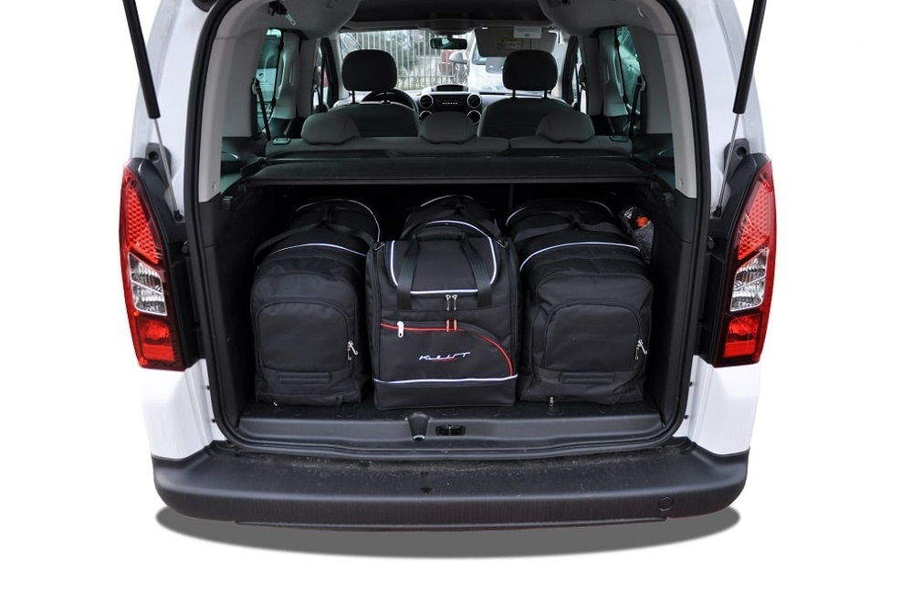 Torby KJUST SPORT do Citroen Berlingo Combi II (B9) — zestaw ułożony w bagażniku