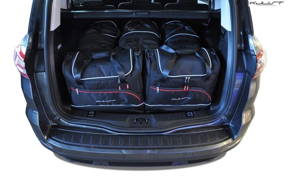 Torby KJUST SPORT do Ford S-Max II — zestaw ułożony w bagażniku