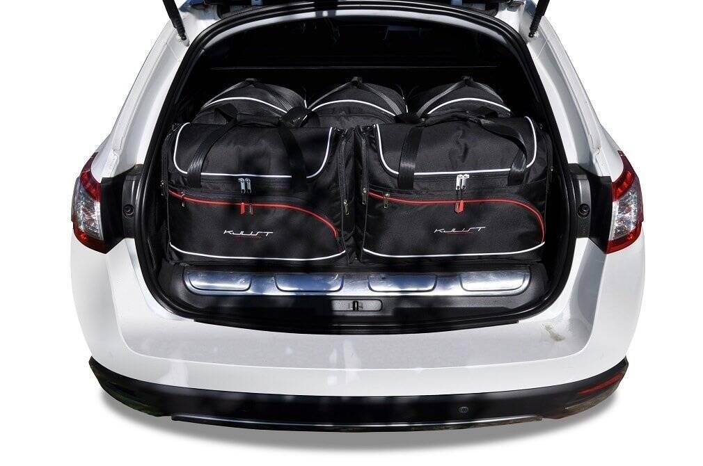 Torby KJUST AERO do Peugeot 508 RXH Hybrid I — zestaw ułożony w bagażniku