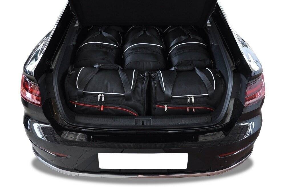 Torby KJUST SPORT do Volkswagen Arteon Fastback I — zestaw ułożony w bagażniku