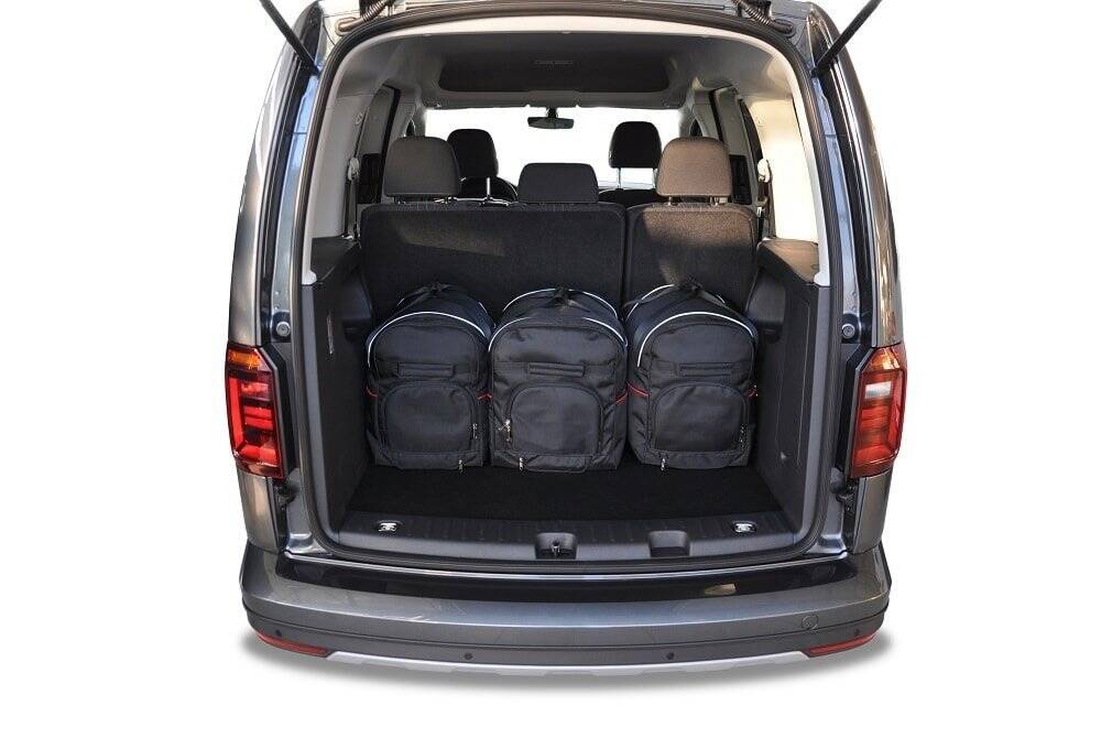 Torby KJUST SPORT do Volkswagen Caddy IV — torby wyjmowane z bagażnika krok po kroku