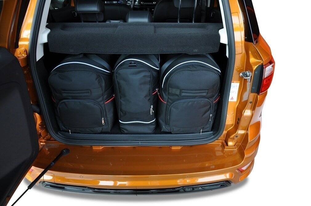 Torby KJUST SPORT do Ford EcoSport II — zestaw ułożony w bagażniku