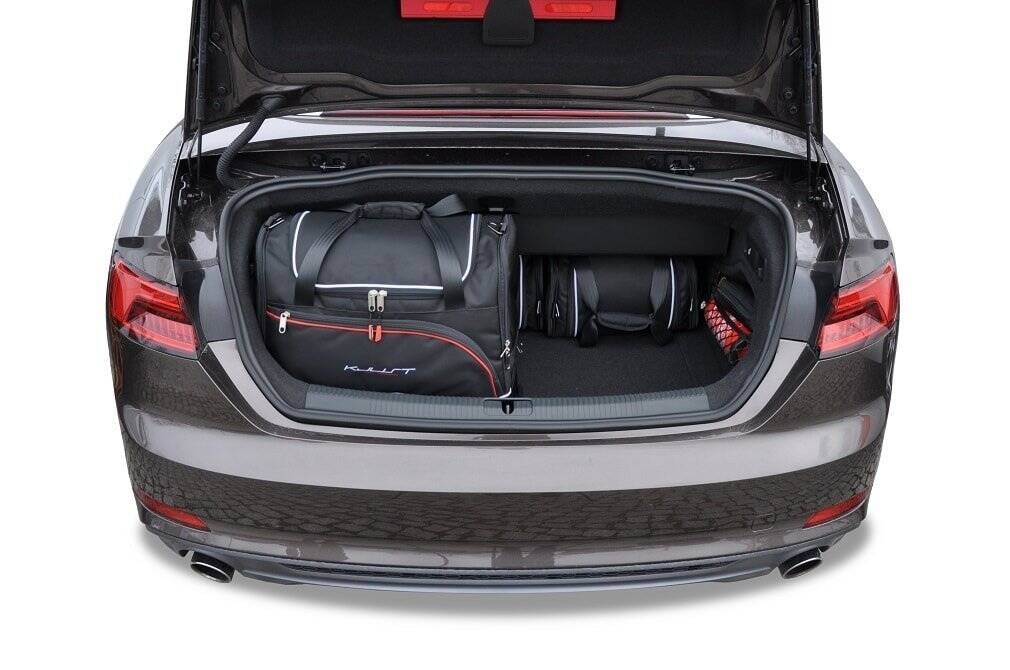 Torby KJUST AERO do Audi A5 / S5 Cabrio F5 — torby wyjmowane z bagażnika krok po kroku
