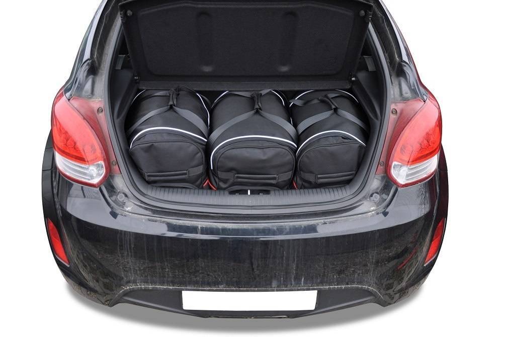 Torby KJUST TROLLEY do Hyundai Veloster Coupe I (FS) — zestaw ułożony w bagażniku