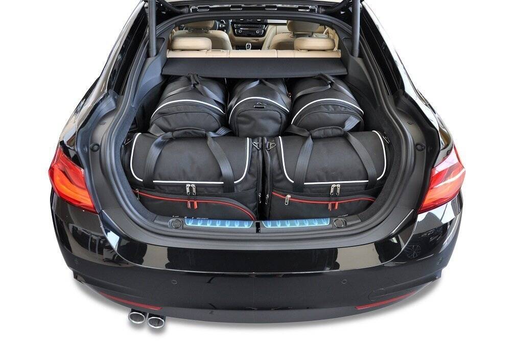 Torby KJUST AERO do BMW 4 Gran Coupe F36 — zestaw ułożony w bagażniku