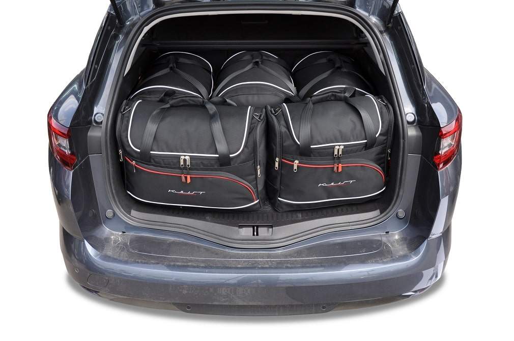 Torby KJUST AERO do Renault Megane Grandtour IV — zestaw ułożony w bagażniku