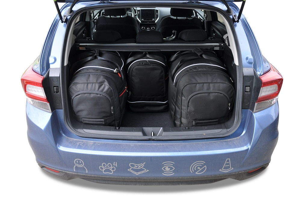 Torby KJUST SPORT do Subaru Impreza IV (GT) — torby wyjmowane z bagażnika krok po kroku