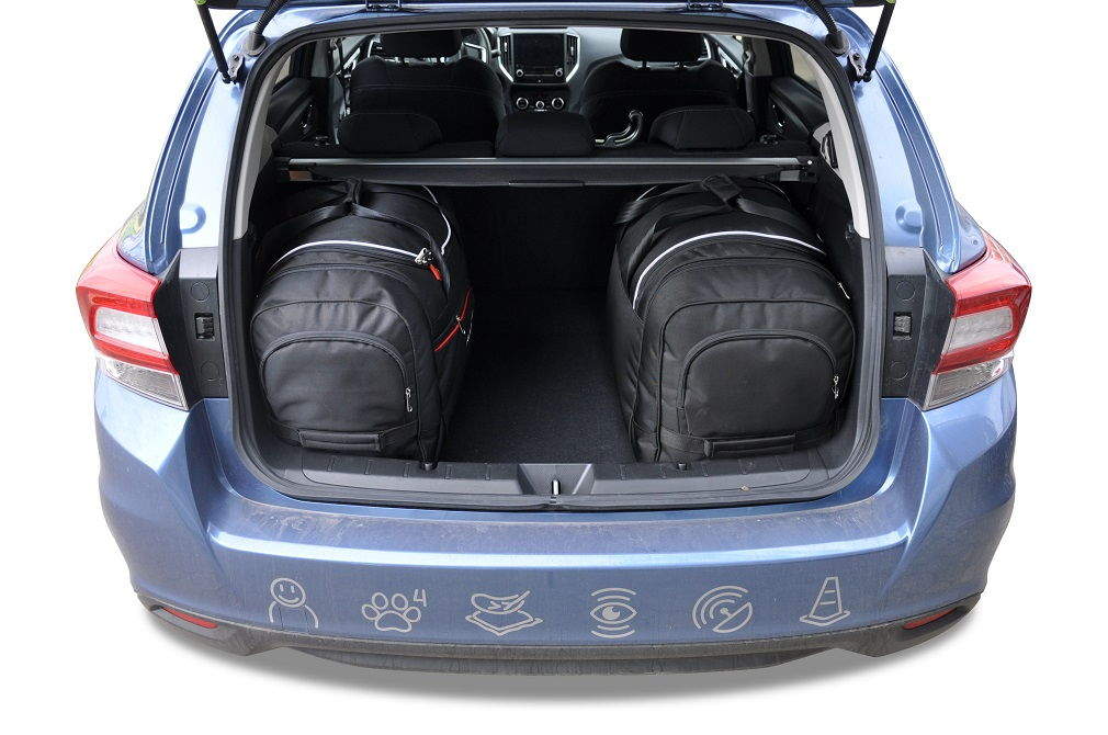 Torby KJUST SPORT do Subaru Impreza IV (GT) — torby wyjmowane z bagażnika krok po kroku