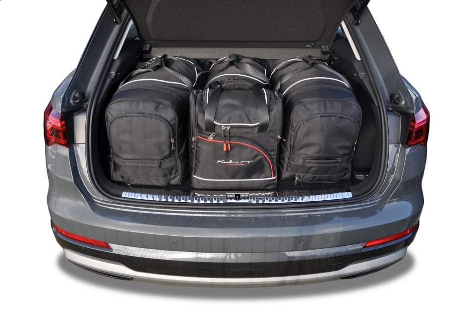 Torby KJUST AERO do Audi Q3 / RS Q3 F3 — zestaw ułożony w bagażniku